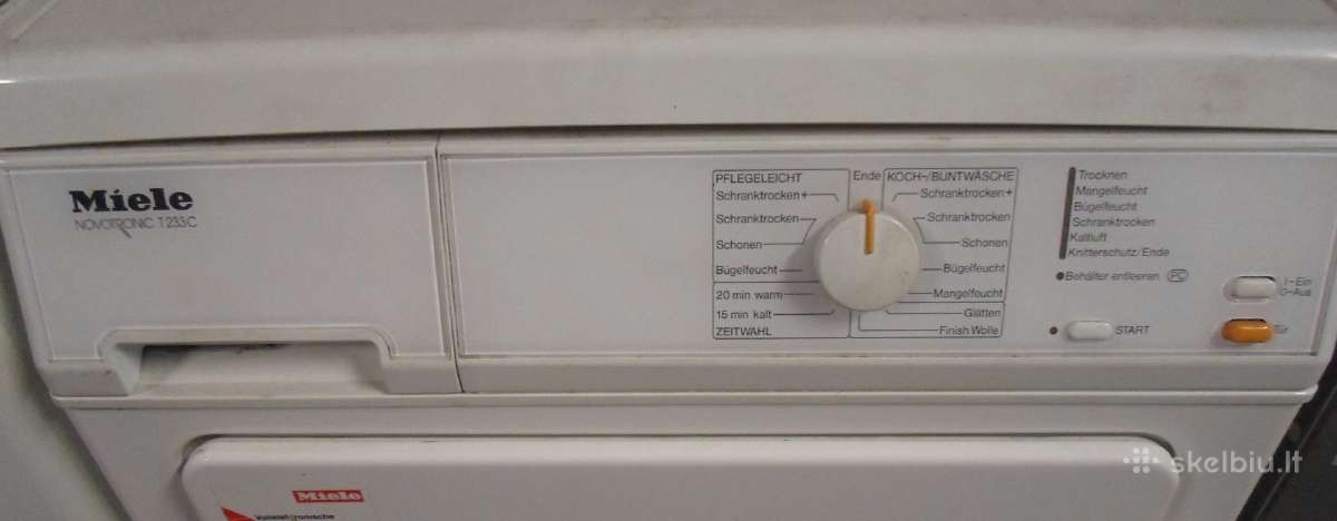 Dziovykle Miele Novotronic A Klase 6kg. - nuotraukos Nr. 3