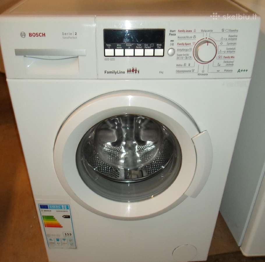Skalbimo masina Bosch A Klase 6kg