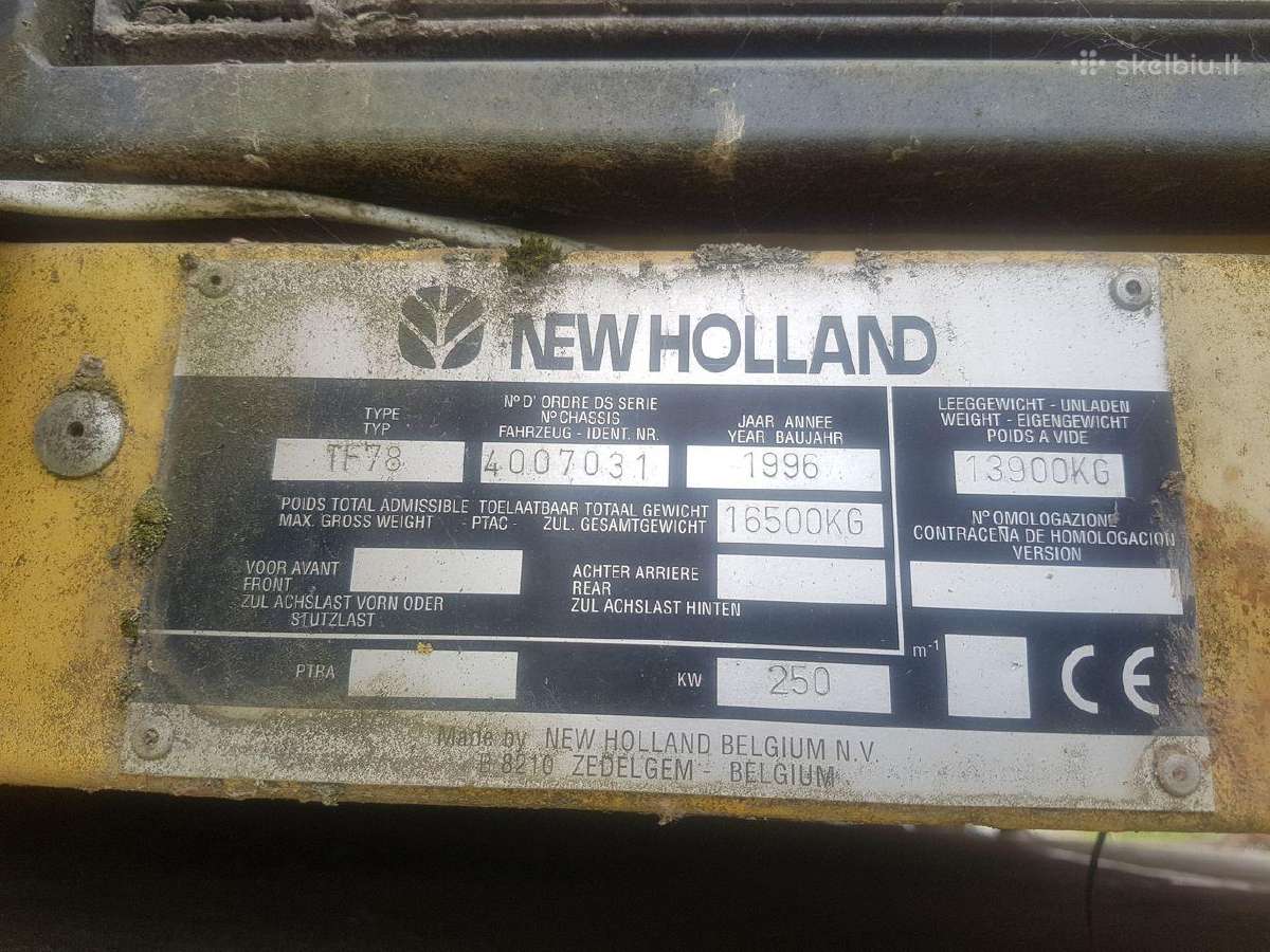 New Holland Tf78 Elektra ardomas dalimis - nuotraukos Nr. 10