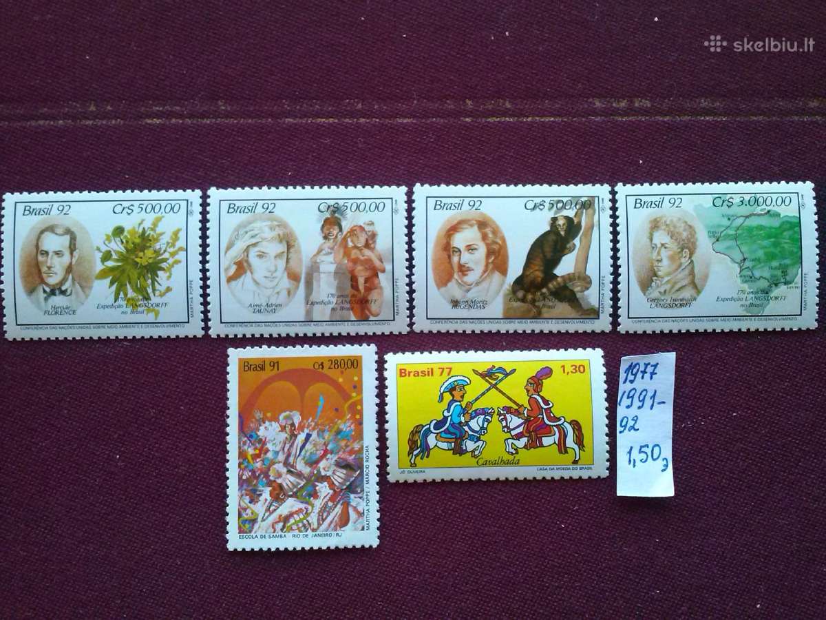Brazilja 1977,1991-92 m. - nuotraukos Nr. 2