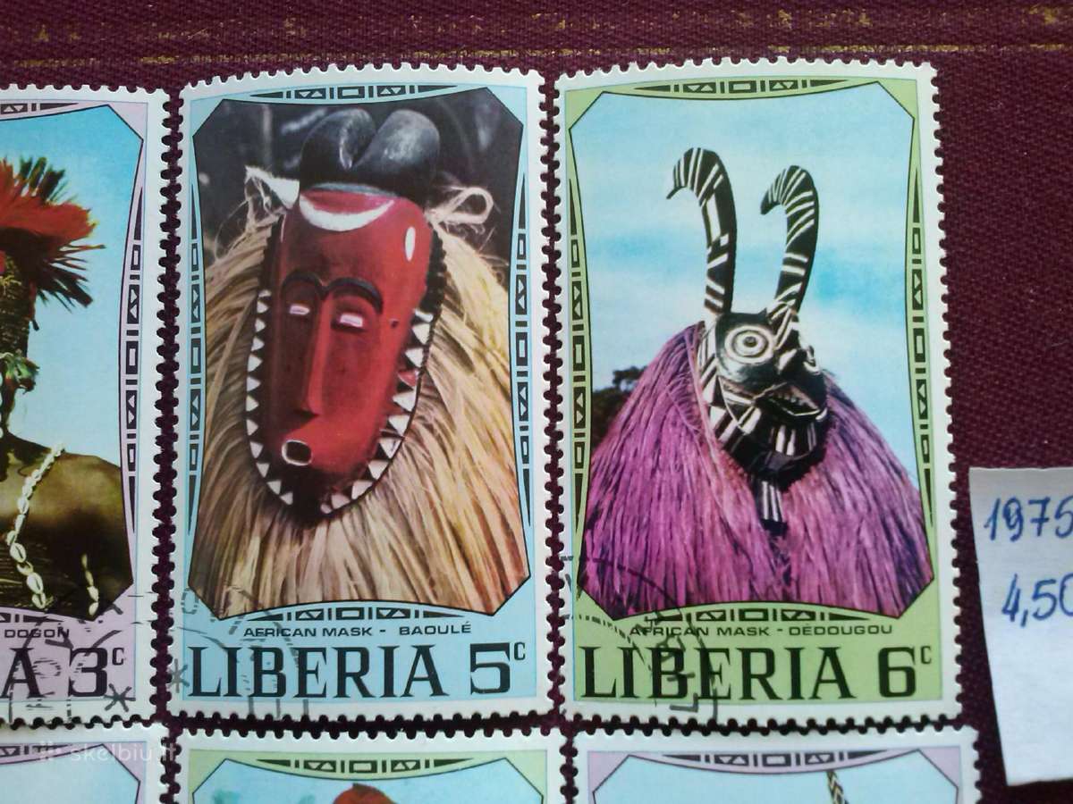 Pasto zenklukai.1975m. Liberija - nuotraukos Nr. 3