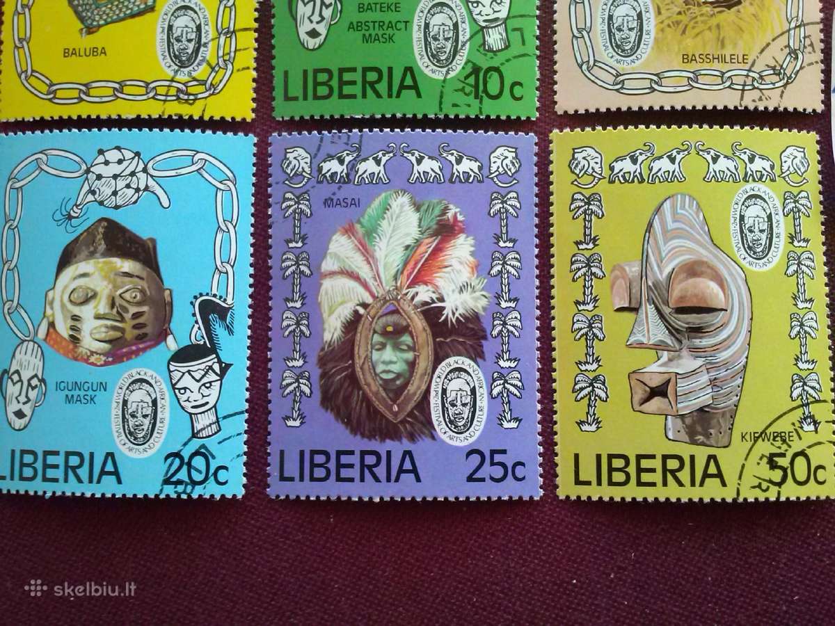 Pasto zenklukai.1977m. Liberija. - nuotraukos Nr. 3