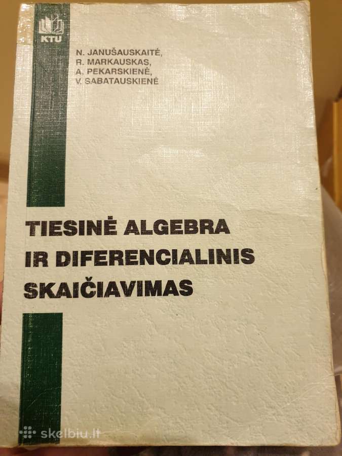 Tiesinė algebra ir diferencialinis skaičiavimas
