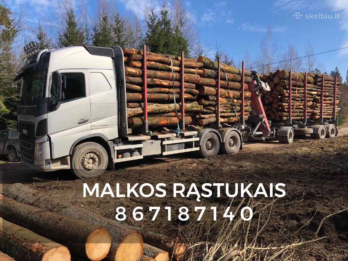 Malkos dideliais kiekiais su atvežimu