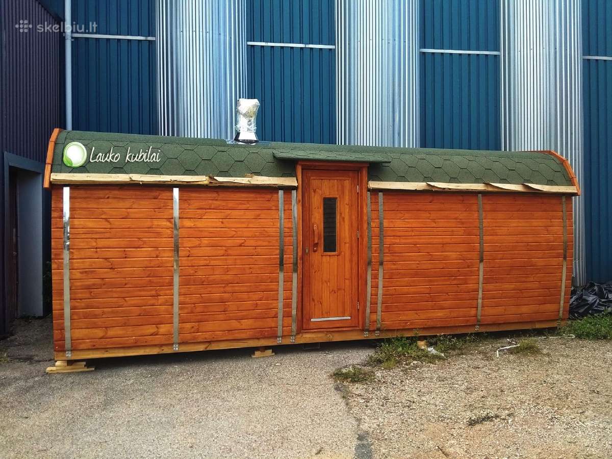 Lauko pirtis- kvadratinė sauna 6m ilgio - nuotraukos Nr. 16