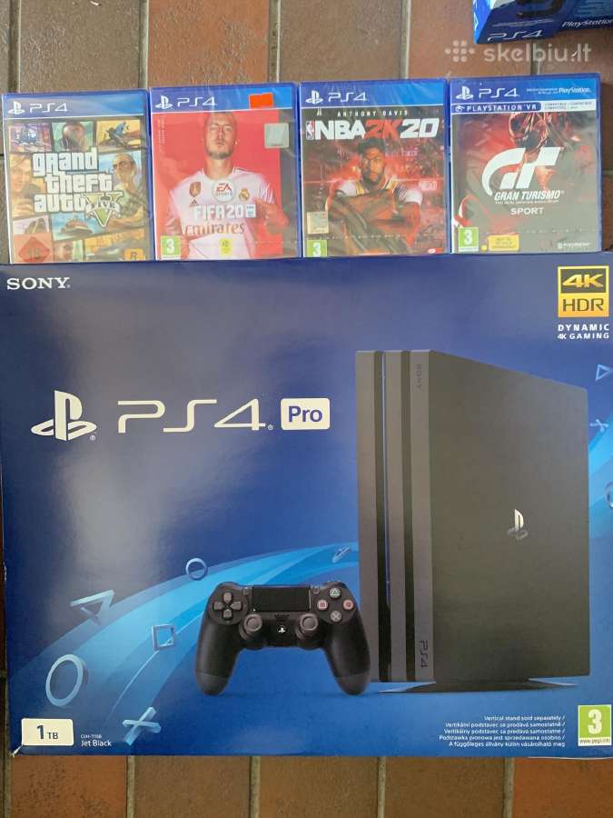 Ps4 pro su 6 mėnesių garantija