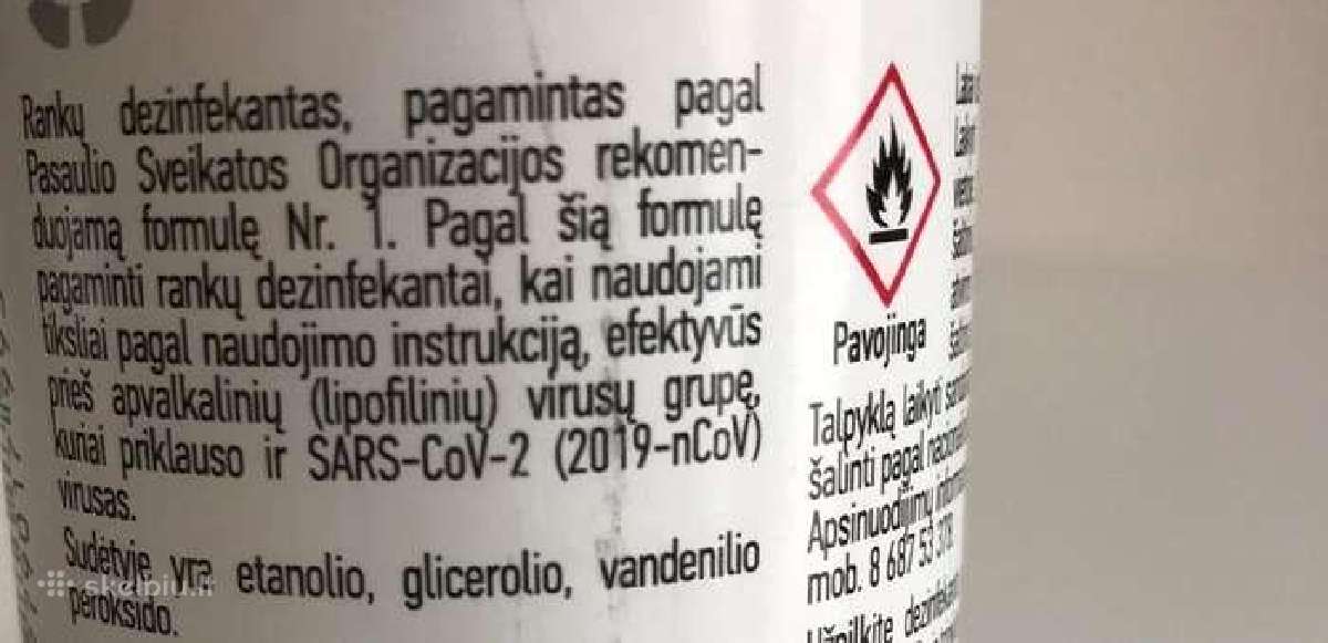 Etancare rankų dezinfekantas 100ml - nuotraukos Nr. 3