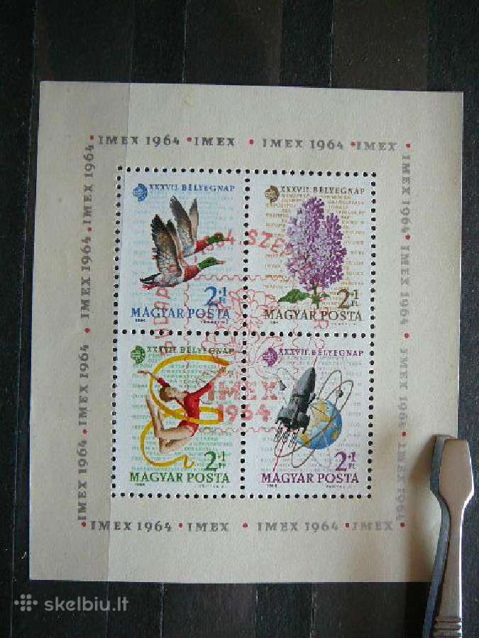 Kosmosas Pauksciai Geles Vengrija 1964 Mnh v2057
