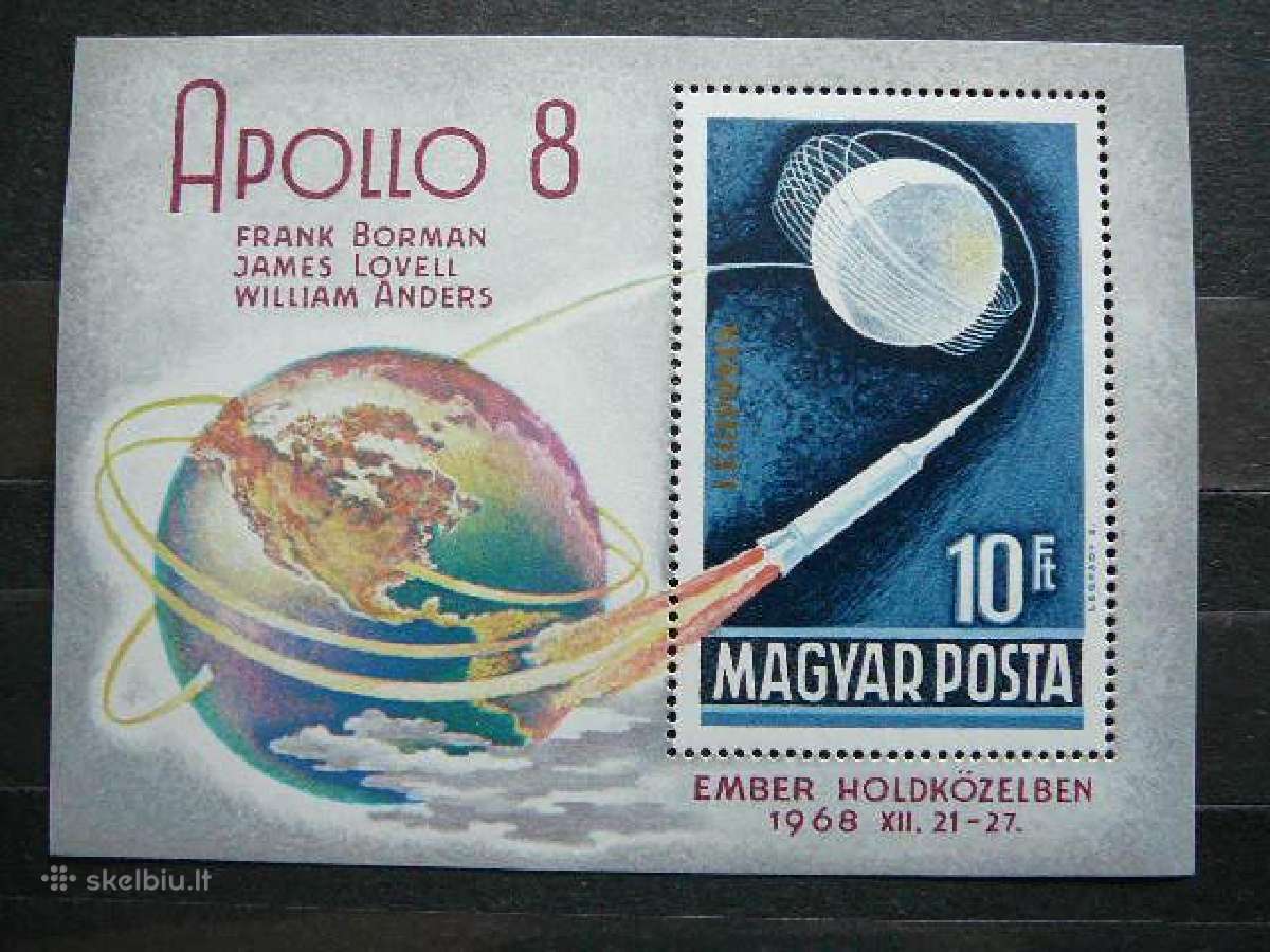 Kosmosas Vengrija 1969 Mnh v2476