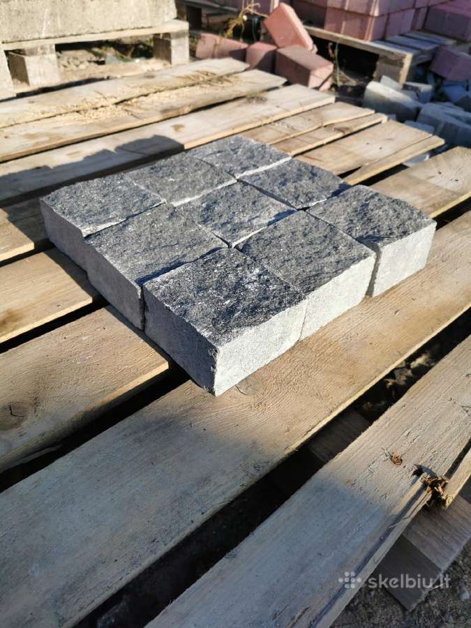 Granito trinkelės, "pieštukas",gabro ,10x10x5 cm. - nuotraukos Nr. 5