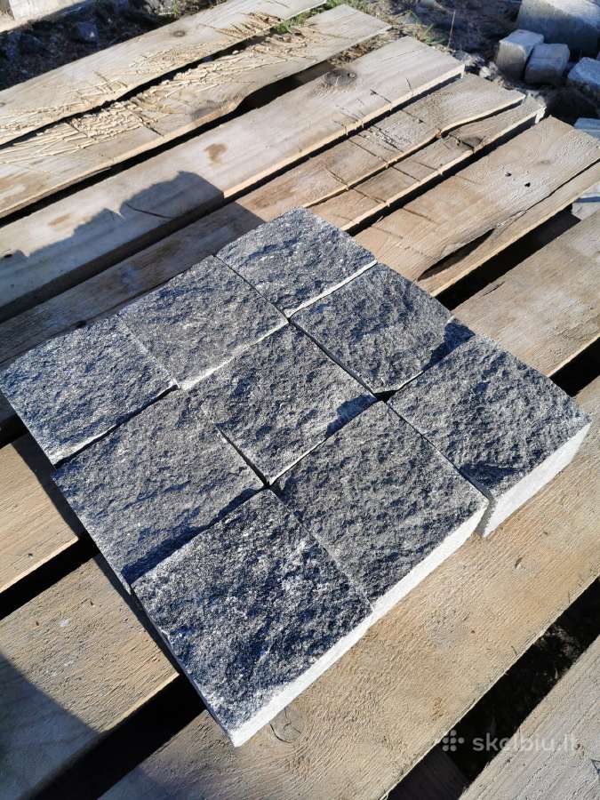 Granito trinkelės, "pieštukas",gabro ,10x10x5 cm. - nuotraukos Nr. 6