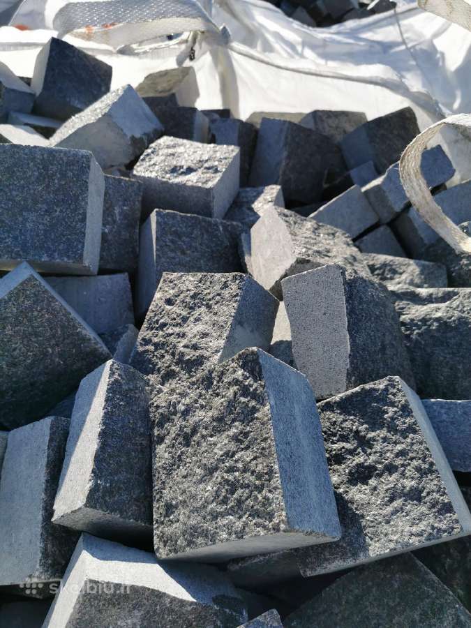 Granito trinkelės, "pieštukas",gabro ,10x10x5 cm. - nuotraukos Nr. 7