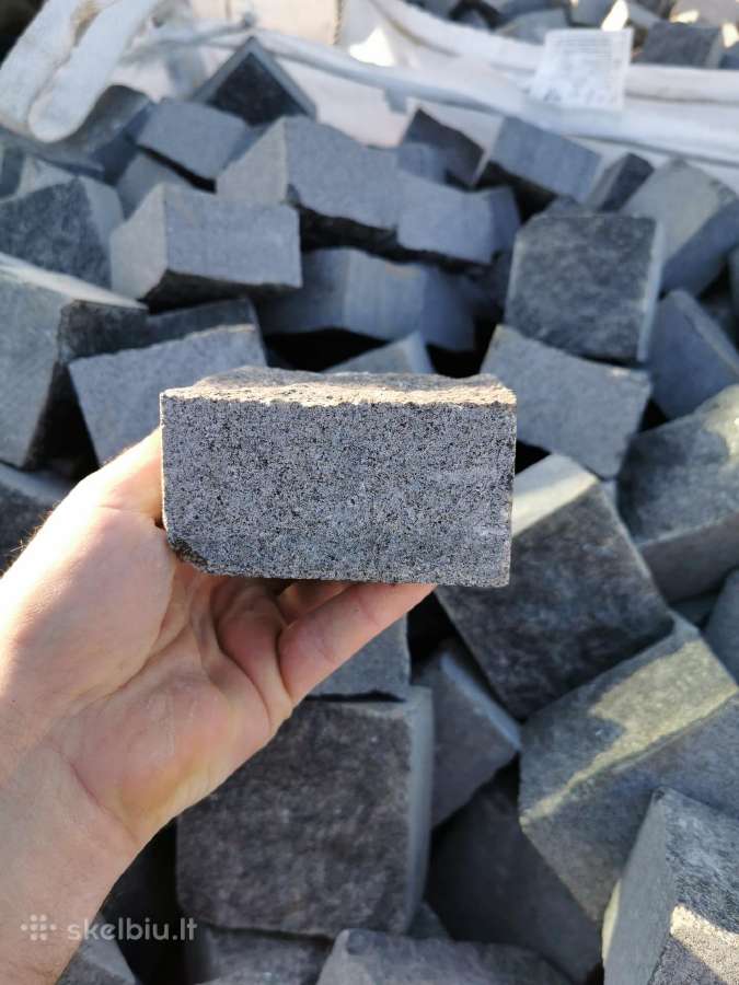 Granito trinkelės, "pieštukas",gabro ,10x10x5 cm. - nuotraukos Nr. 3
