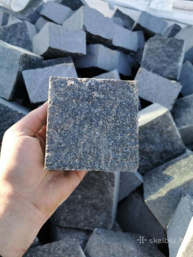 Granito trinkelės, "pieštukas",gabro ,10x10x5 cm. - nuotraukos Nr. 2
