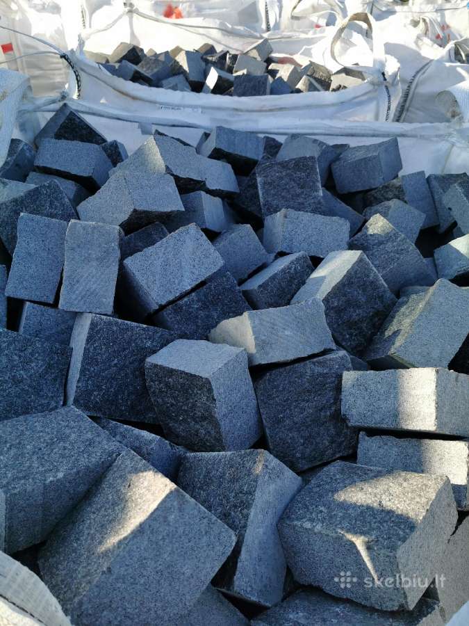 Granito trinkelės, "pieštukas",gabro ,10x10x5 cm. - nuotraukos Nr. 10