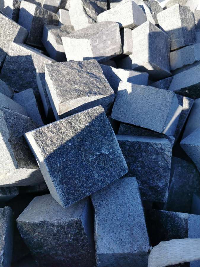 Granito trinkelės, "pieštukas",gabro ,10x10x5 cm. - nuotraukos Nr. 12