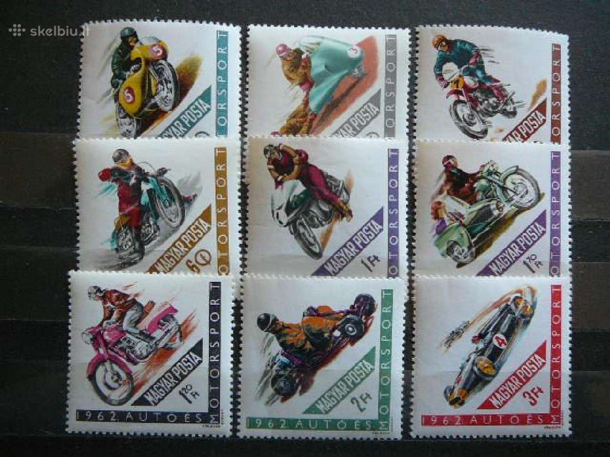 Motociklai Vengrija 1962 Mnh v1889