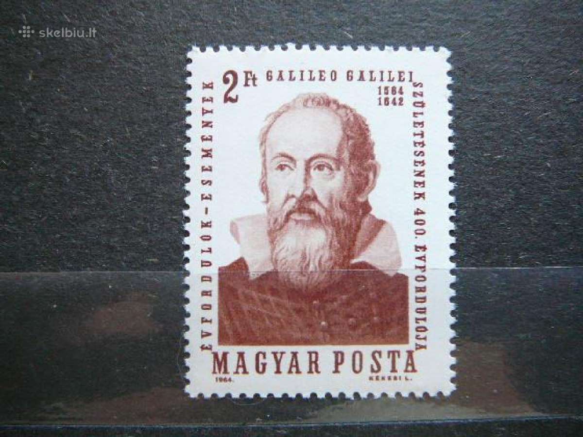 Izymus zmones G. Galilejus Vengrija 1964 Mnh v2023