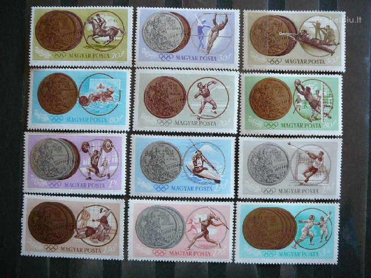Olimpines Medaliai Vengrija 1965 Mnh v2089