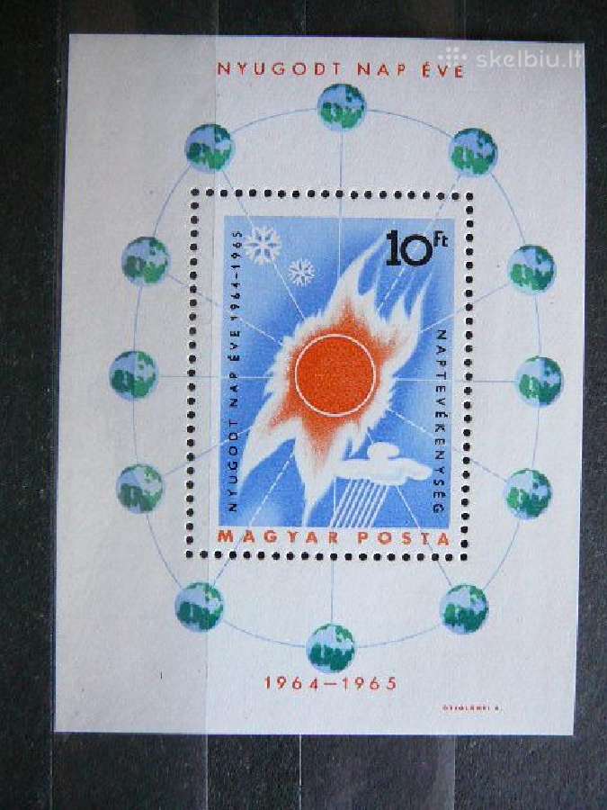 Kosmosas Saule Vengrija 1965 Mnh v2110