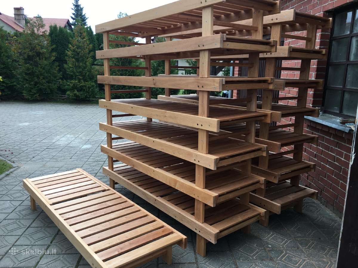 Mediniai gultai šezlongai krėslai namams - verslui - nuotraukos Nr. 6