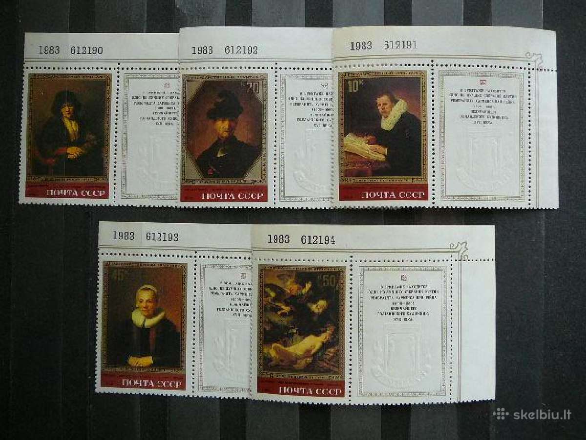 Daile Rembrantas Ssr 1983 svarus s5259k