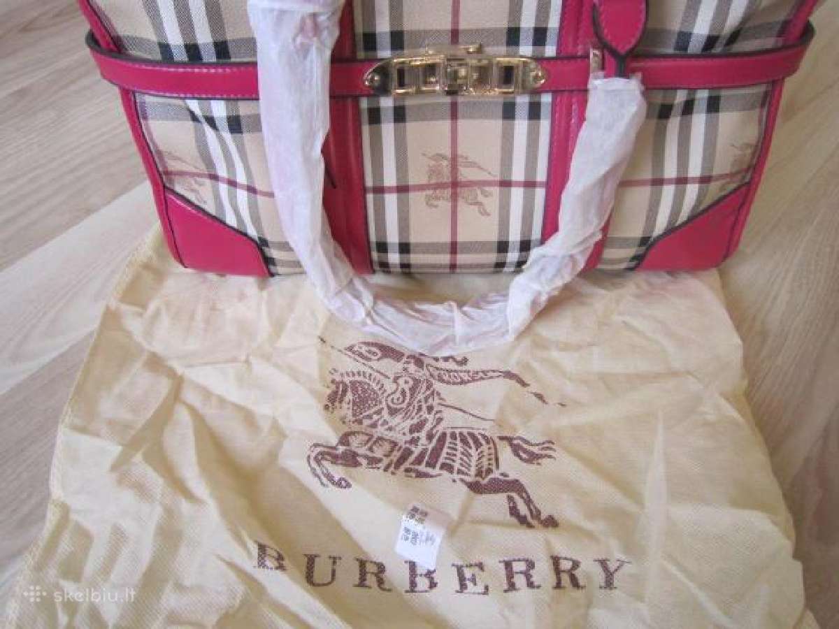 Stilinga, nauja odinė rankinė "Burberry"