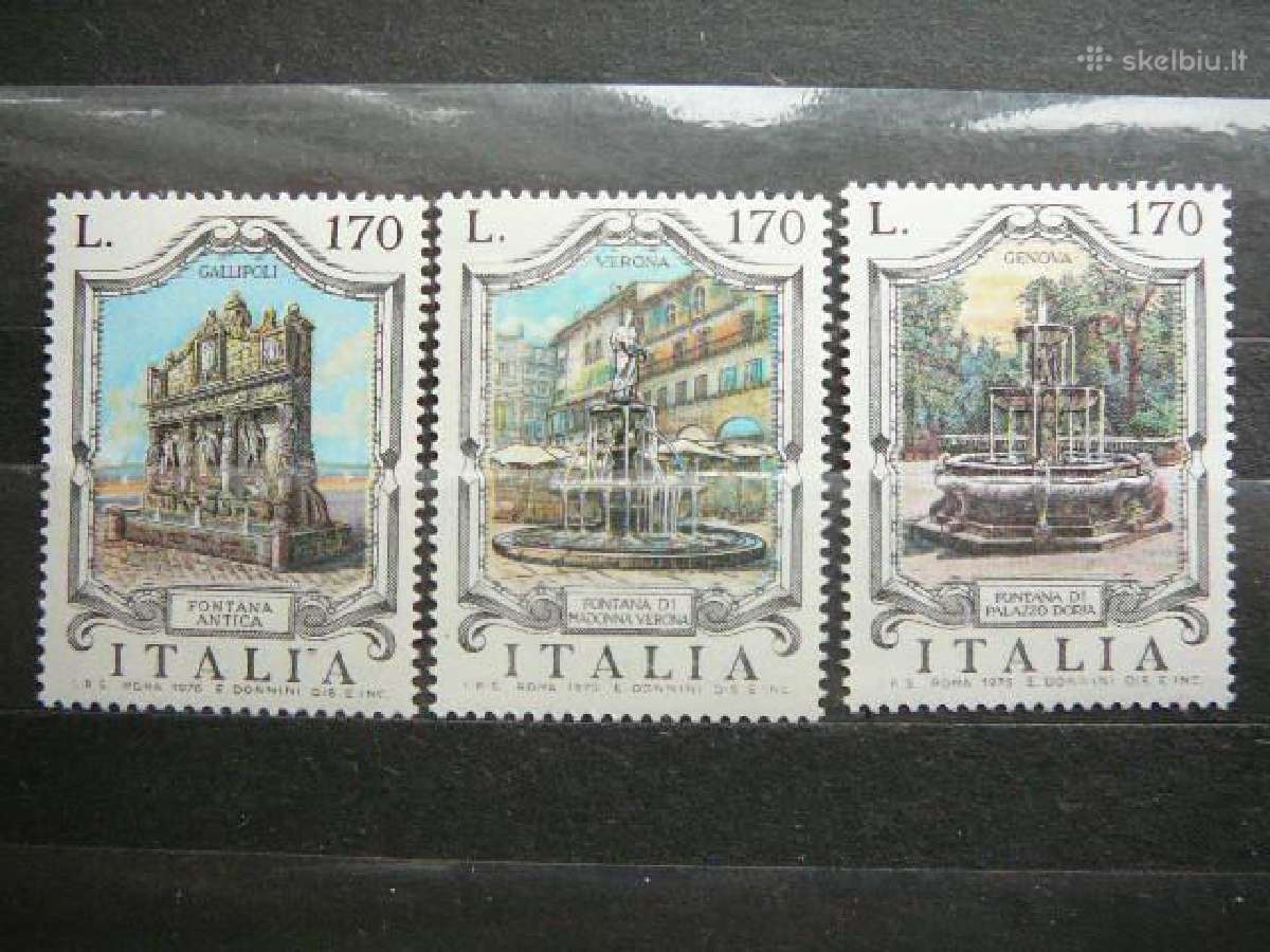 Fontanai Italija 3 serijos svarus itt688 - nuotraukos Nr. 2