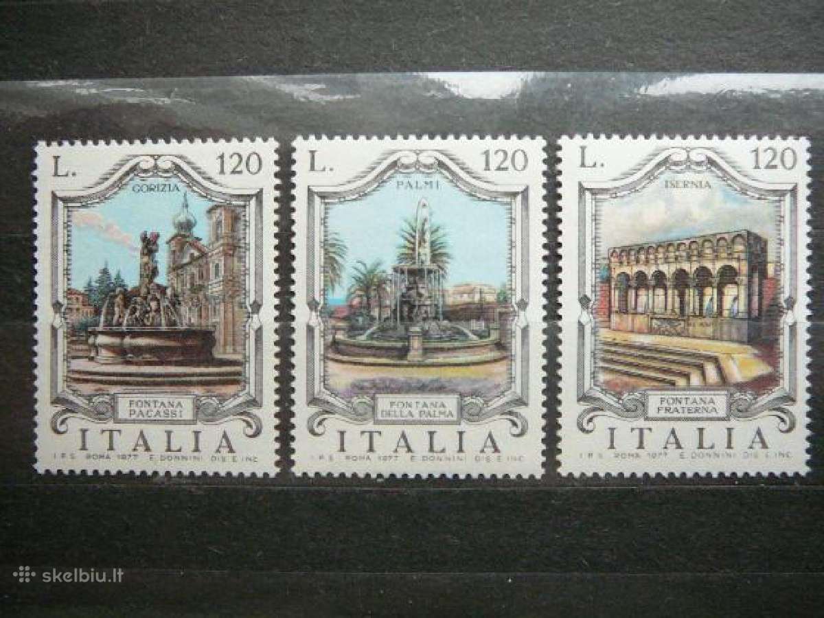 Fontanai Italija 3 serijos svarus itt688 - nuotraukos Nr. 3
