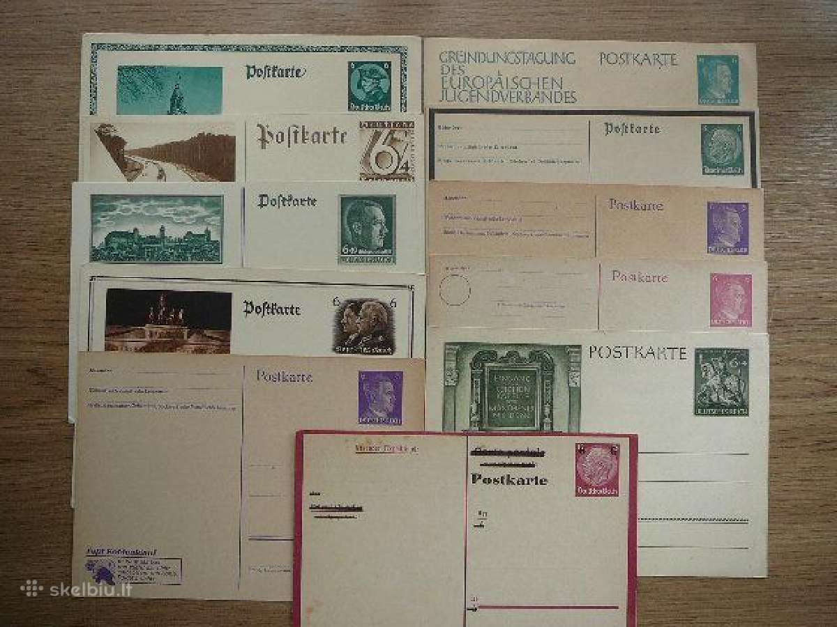 Pasto korteles (11x) Vokietija Reichas vrc1/11