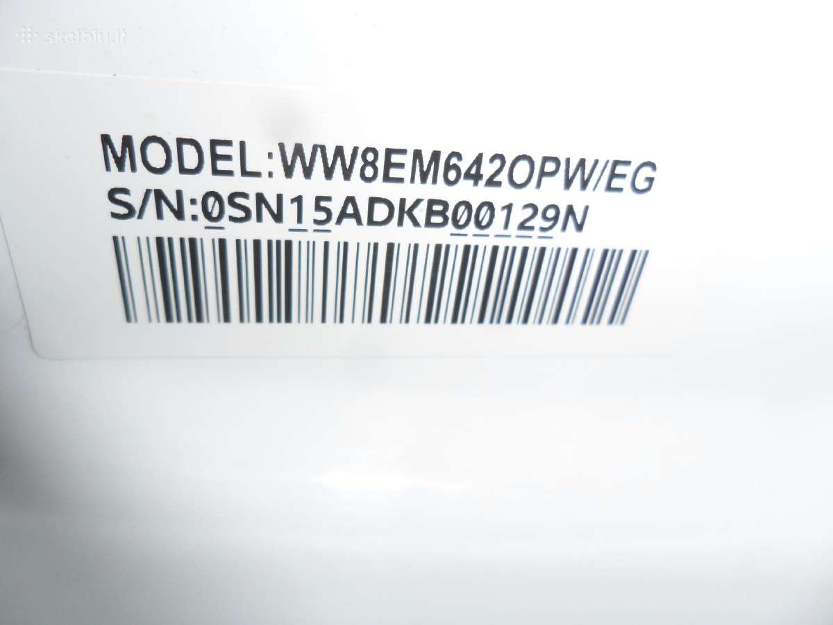 Skalbimo masina Samsung Q drive - nuotraukos Nr. 8