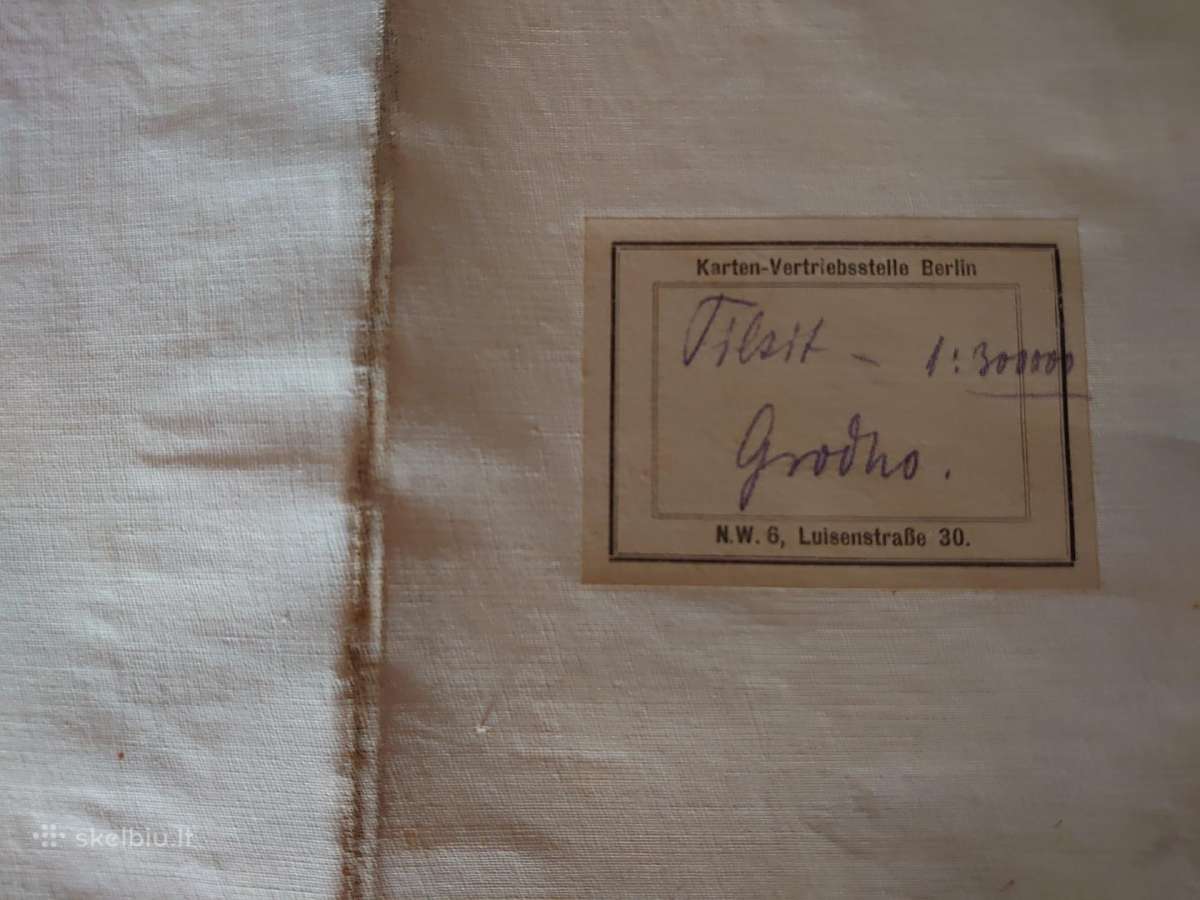 Žemėlapis Tilsit, Memel, Kowno, Grodno. - nuotraukos Nr. 10