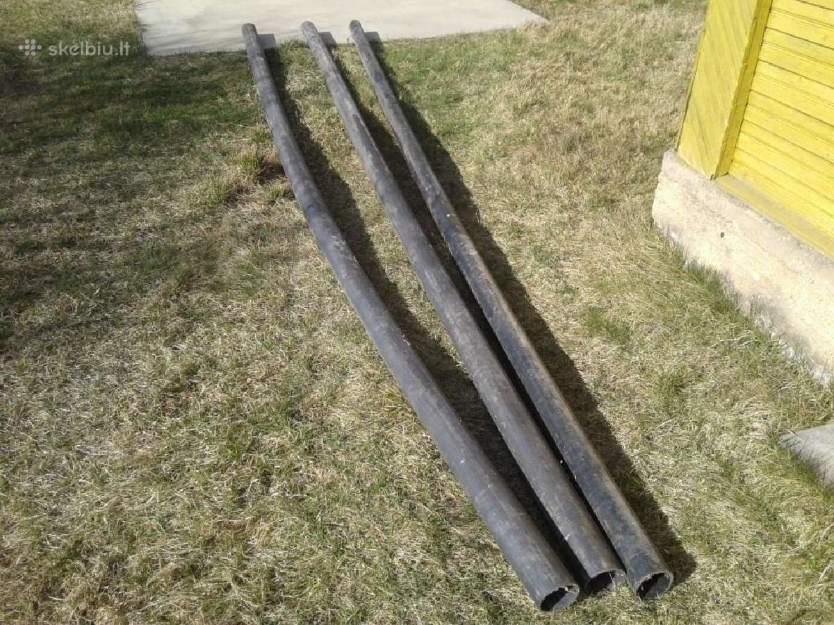 Plastikiniai vamzdžiai D100 (3 vnt. po 5,4 m)