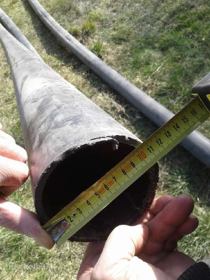 Plastikiniai vamzdžiai D100 (3 vnt. po 5,4 m) - nuotraukos Nr. 6
