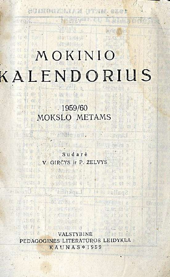 Kalendoriai, žinynai nuo 1956 m. - nuotraukos Nr. 6