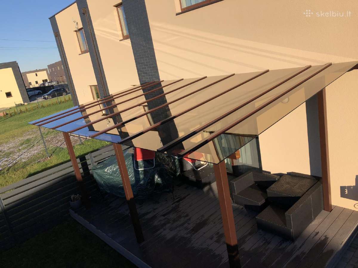 Terasų stoginių stiklinimas / Terasų stiklinimas - nuotraukos Nr. 8