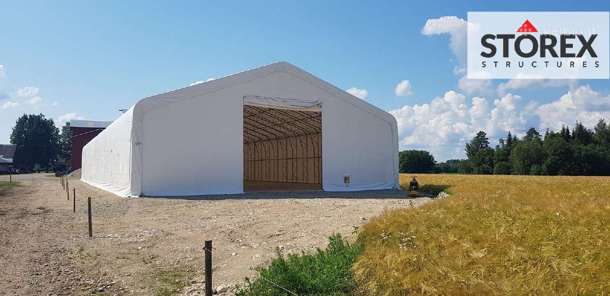 Parduodamas sandėliavimo tentinis angaras Vega Hs