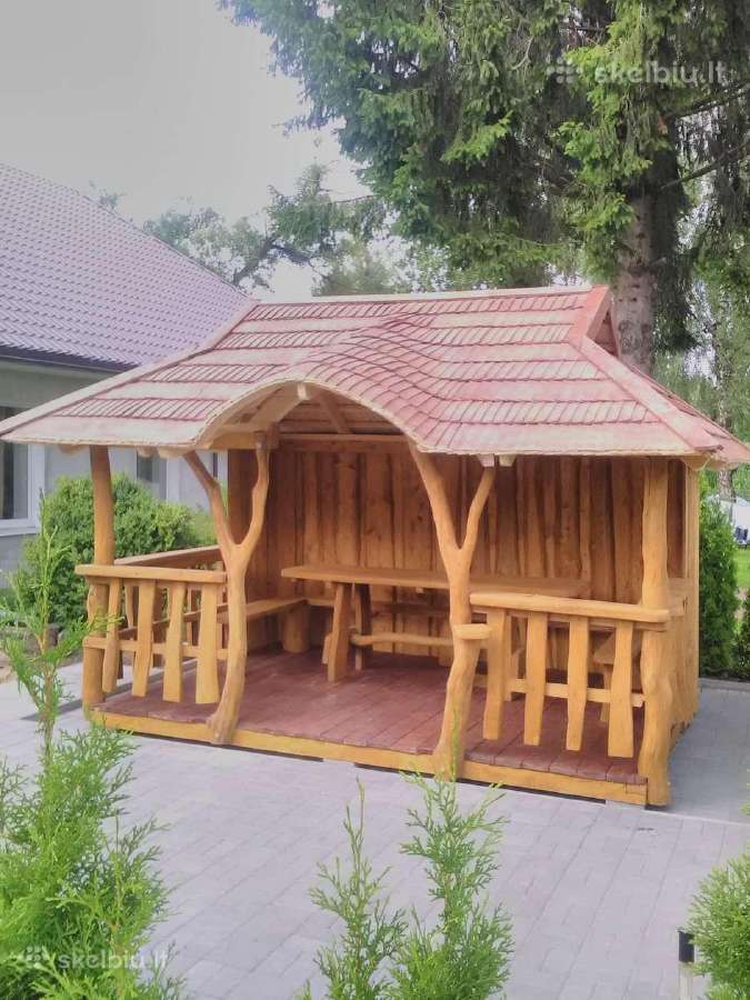 Pavėsinė ,šulinio apdaila. - nuotraukos Nr. 32