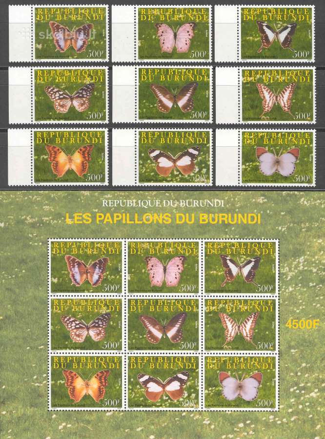 Burundis 2009. Drugeliai