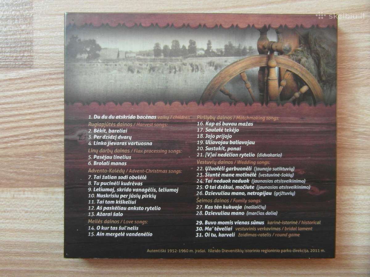 CD diskas "Dieveniškių krašto dainos" 2011 m. - nuotraukos Nr. 2