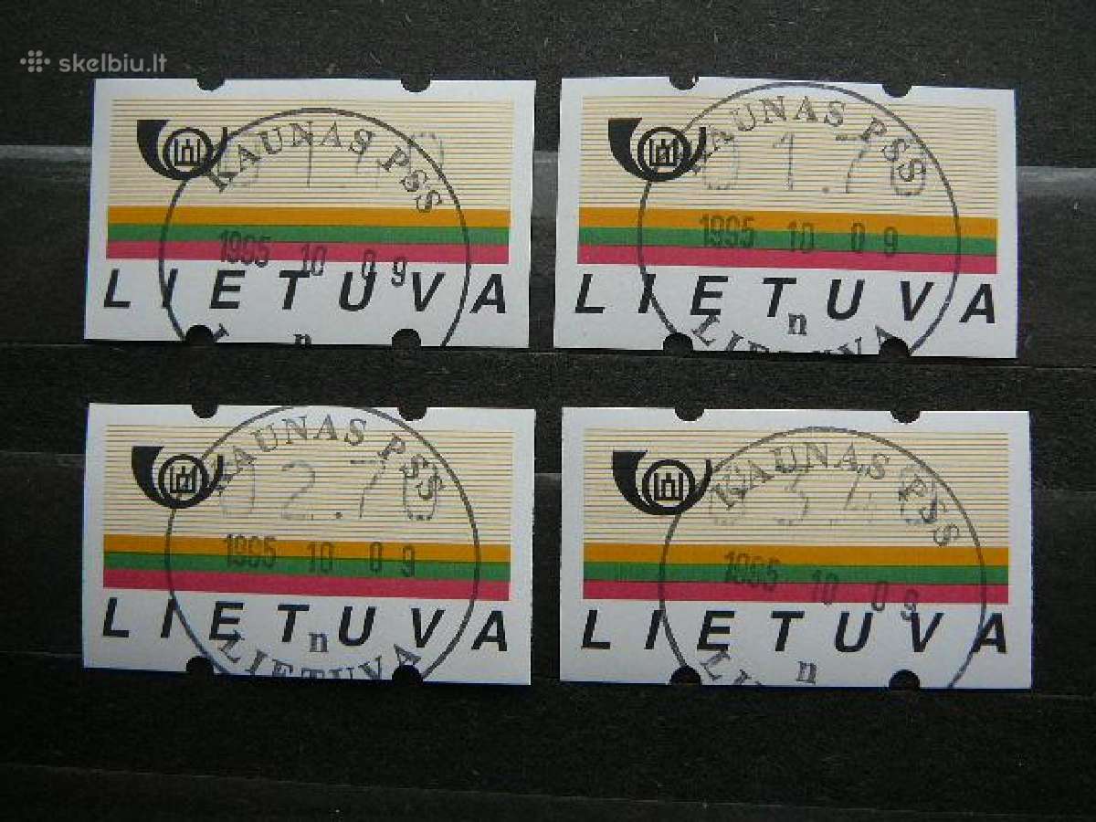 Lietuva 1995 Pasto automatu zenklai (atm) ant a951