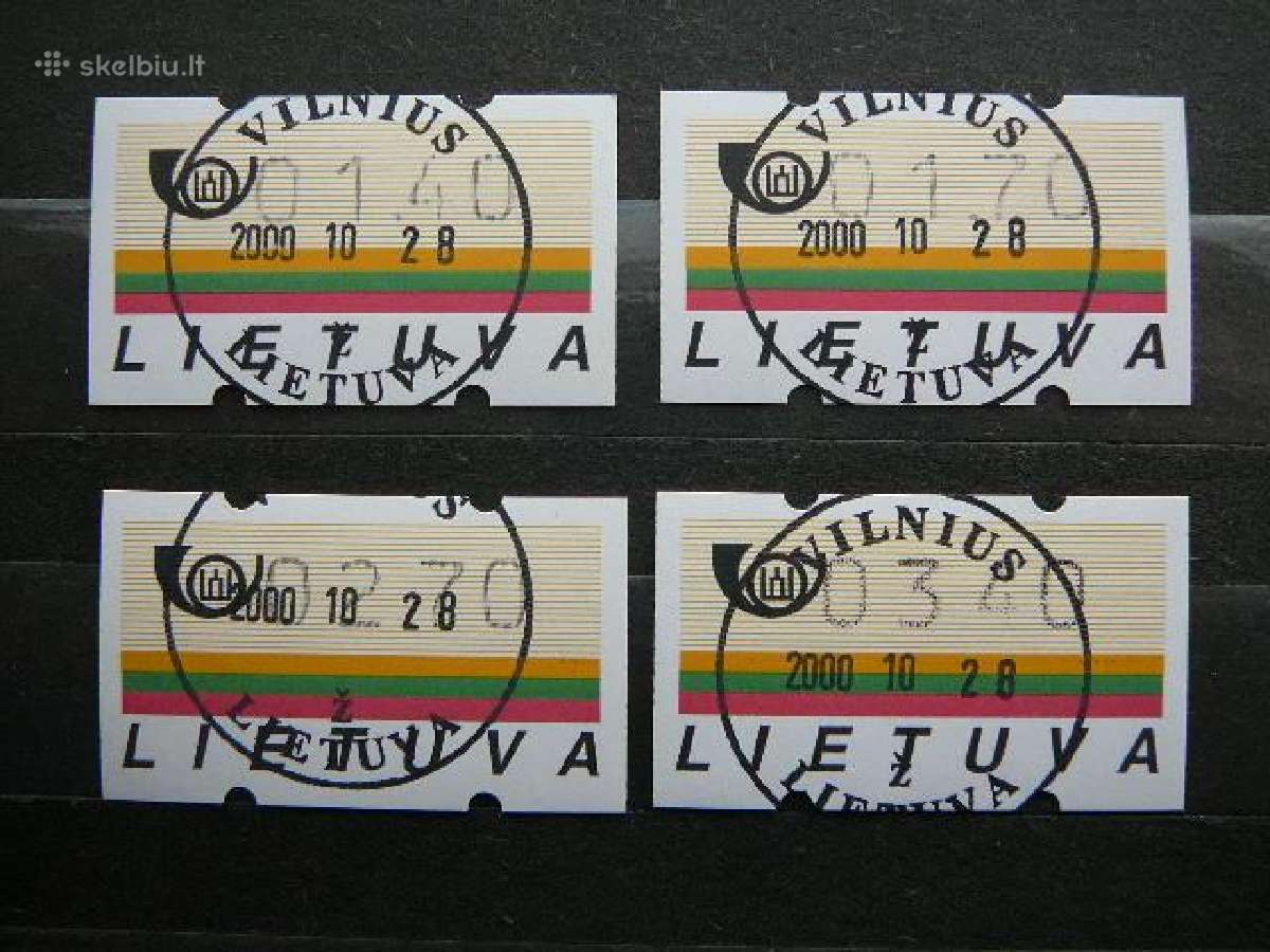 Lietuva 1995 Pasto automatu zenklai (atm) ant a952