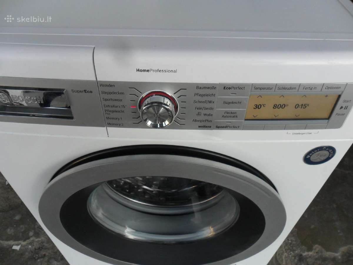 Skalbimo masina ir dziovykle Bosch 8kg - nuotraukos Nr. 3