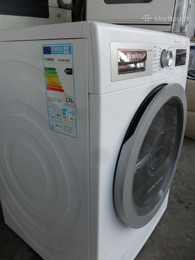 Skalbimo masina ir dziovykle Bosch 8kg - nuotraukos Nr. 4