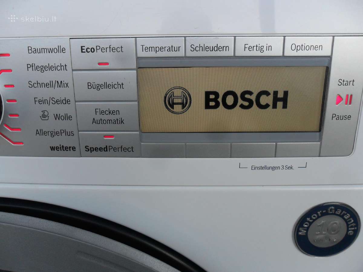Skalbimo masina ir dziovykle Bosch 8kg - nuotraukos Nr. 7
