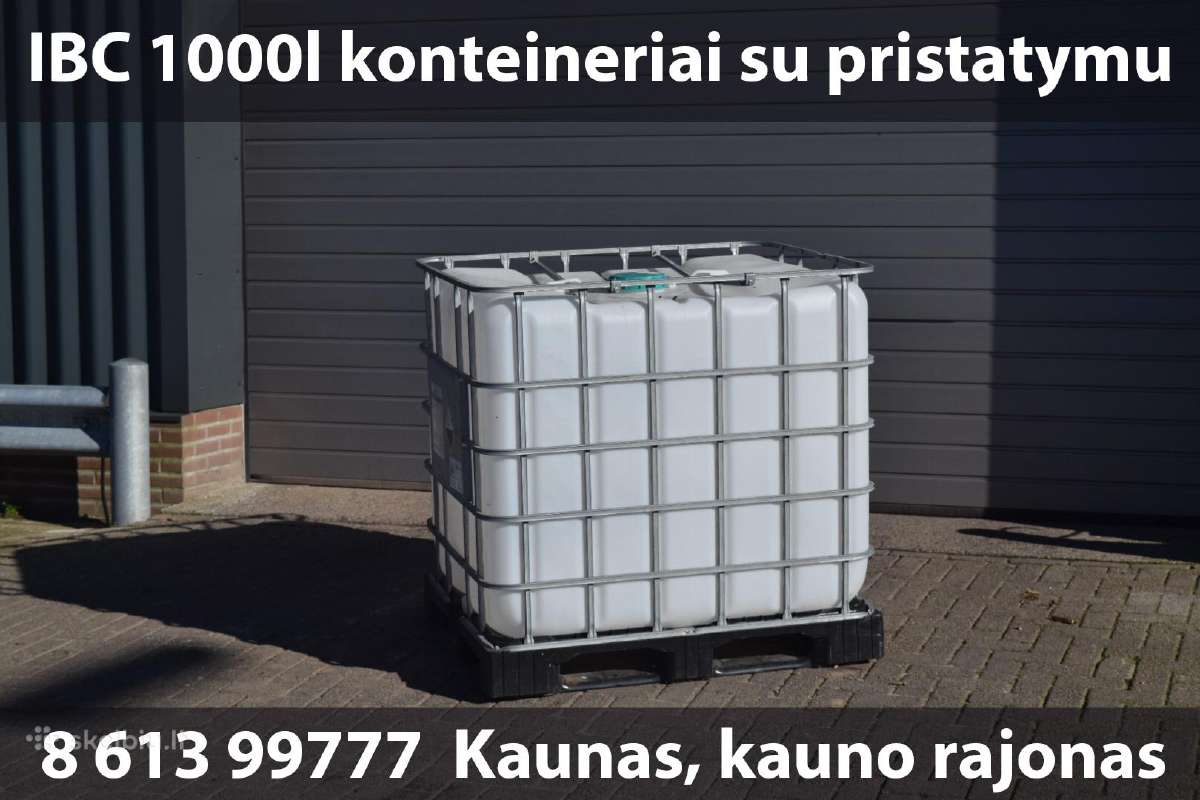 Ibc 1000l konteineriai su pristatymu ir užpildymu