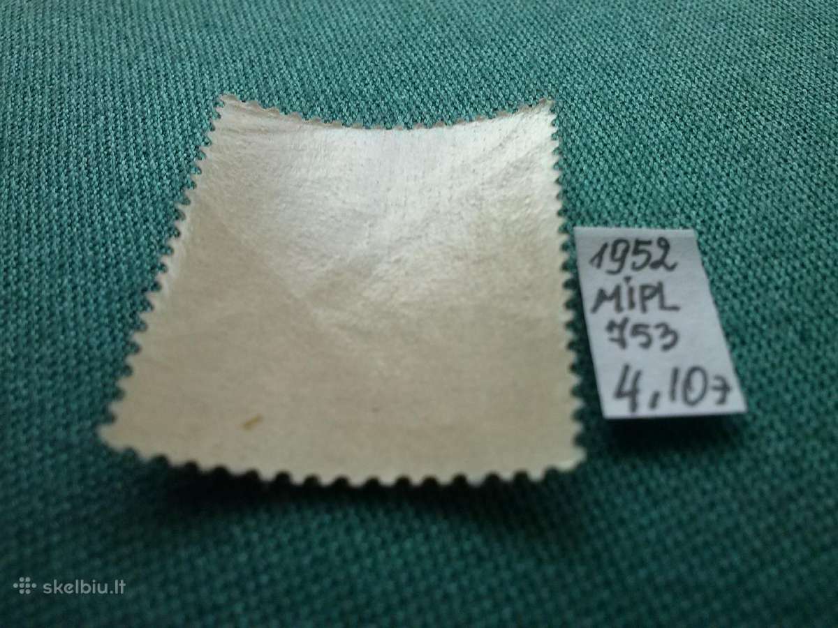 Pasto zenklukai. poland 1952 m. - nuotraukos Nr. 4