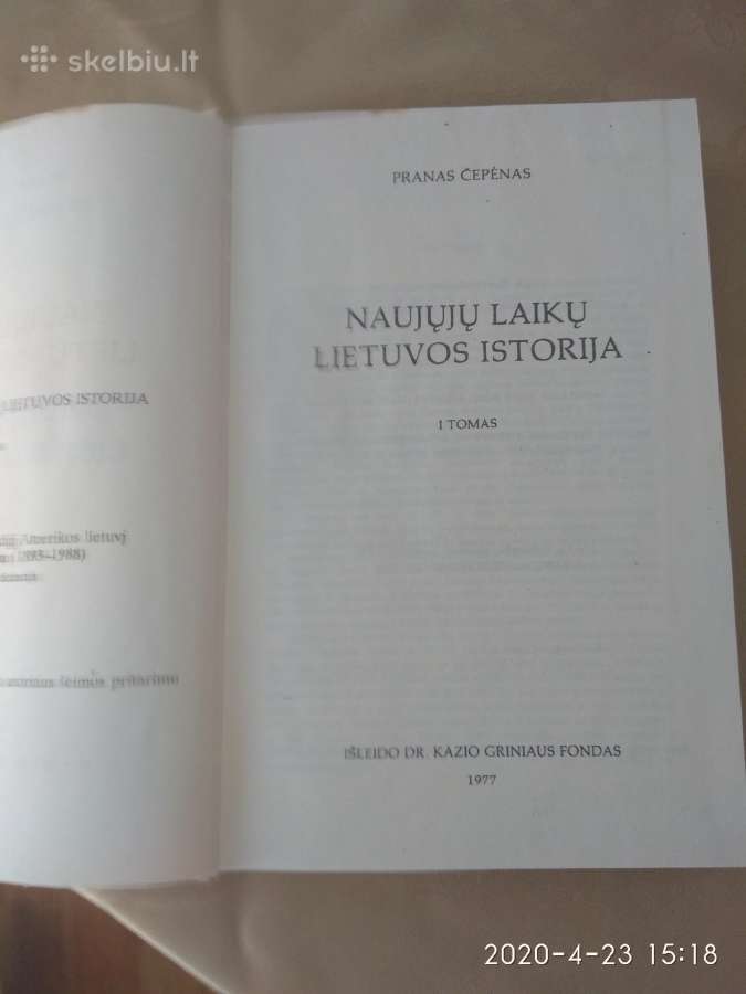 Parduodu du tomai Naujųjų laikų Lietuvos istorija - nuotraukos Nr. 3