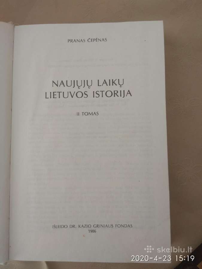 Parduodu du tomai Naujųjų laikų Lietuvos istorija - nuotraukos Nr. 4