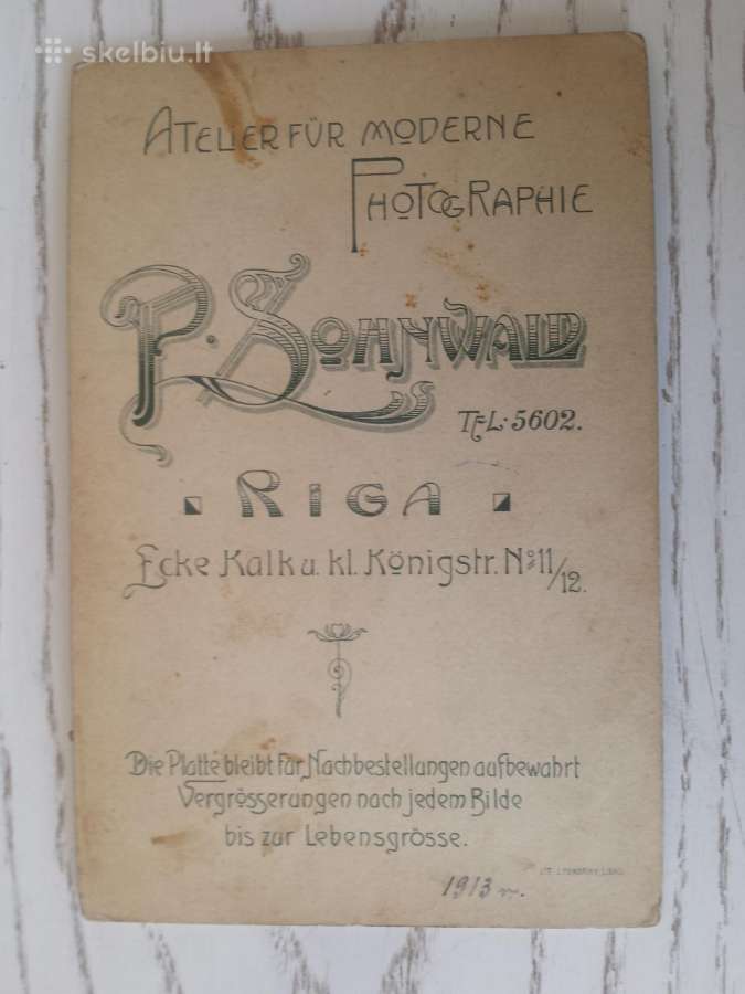Senovinė nuotrauka 1913 m. - nuotraukos Nr. 4